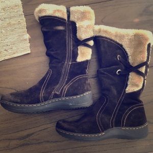 Bass Winter Fur Boots Sz 9